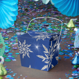 Ballotins Étoiles bleues de Noël avec le cristal de glace