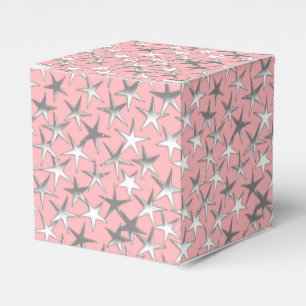 Ballotins Étoiles d'argent, sur rose coquille