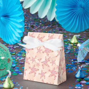 Ballotins Étoiles de mer et corail rose motif pastel