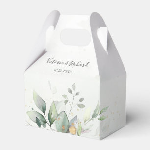 Ballotins Eucalyptus de verdure aquarelle mariage élégant