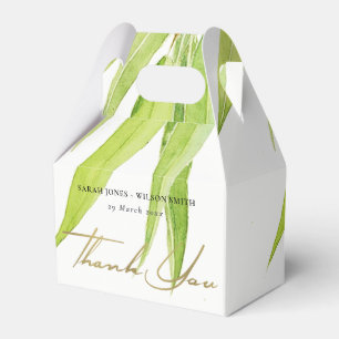 BALLOTINS EUCALYPTUS FEUILLE MONOGRAMME DU FOLIAGE DE COULEU