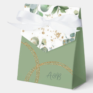 Ballotins Eucalyptus Gold Parties scintillant - Vert - Ballo