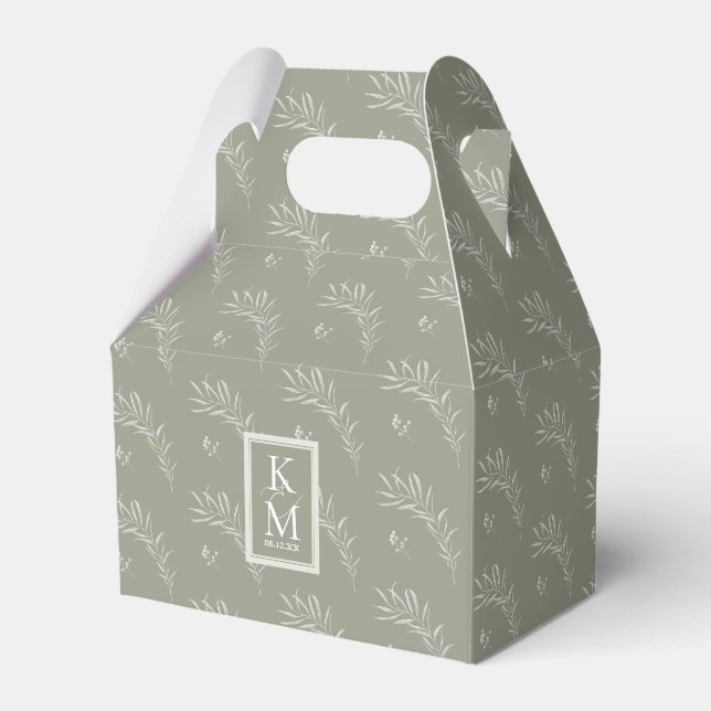 Ballotins Eucalyptus Motif Green ID901 (Verso)
