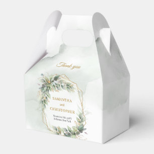 Ballotins eucalyptus vert bohème et mariage d'or