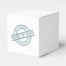 Fabriqué en 1935 Circular Stamp Style Logo Party