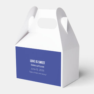 Ballotins Faire-part de mariage minimal audacieux en bleu pr