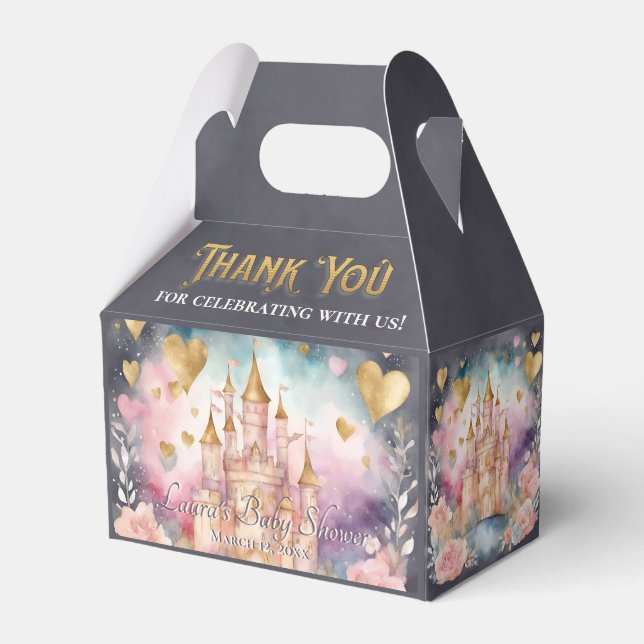 Ballotins Fairytale Princess Baby shower Merci (Verso)