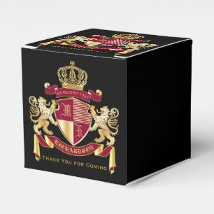 Ballotins Faites votre propre blason d'armoiries d'or rouge