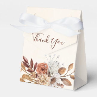 Ballotins Fall Rustic Floral Wedding Favor Box