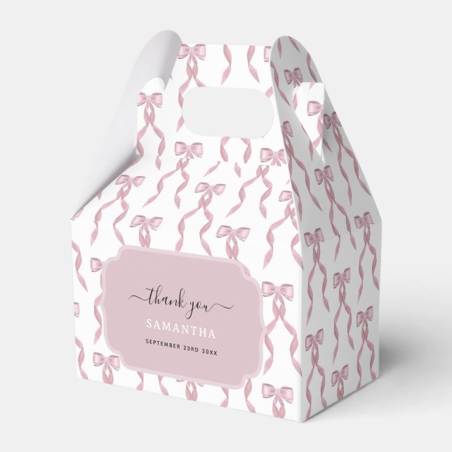 Ballotins Fancy Aquarelle Bow rose Anniversaire (Verso)