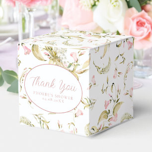 Ballotins Fard à Joues Aquarelle Floral Baby Shower Carré