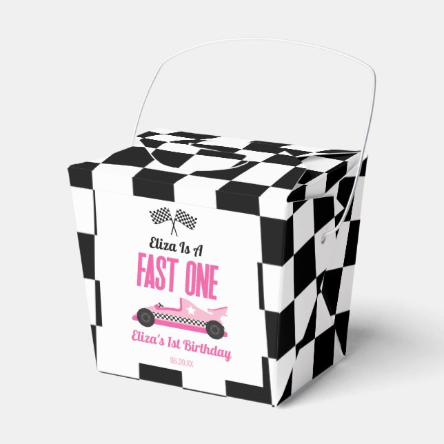Ballotins Fast One Pink Race Car Premier Anniversaire (Verso)