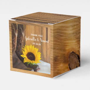 Ballotins Faux Bois de Grange de Campagne Tournesol Occident