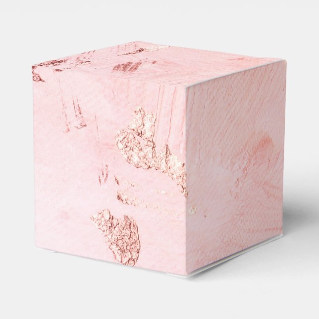 Ballotins Faux Foil Rose Gold et Serenity Paint Texture (Arrière)