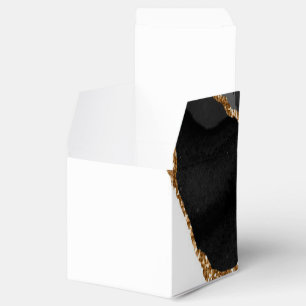 Ballotins Faux Marblé Agate Black Stone Luxe Or