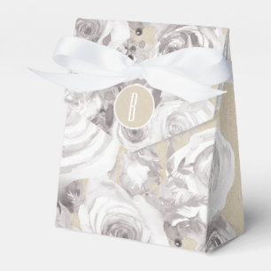 Ballotins Faveur de kraft Shabby Chic Roses d'hiver rustique