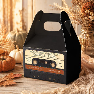 Ballotins Faveur de mariage cassette rétro en terre cuite