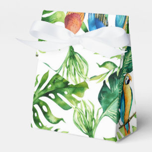 Ballotins Faveur de mariage Feuilles Tropicales Vertes & Ois