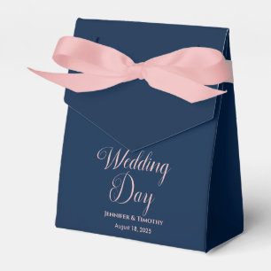 Ballotins Faveur de mariage personnalisée élégante bleu mari