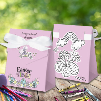 Ballotins Favor Box Color-Your-own Easter Vibes!