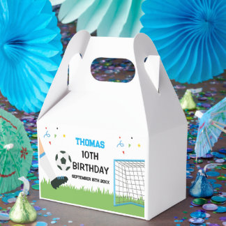 Ballotins Favor Boxes Futbol Soccer Birthday boy party 