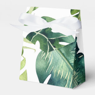 Ballotins Favor de mariage élégant aux feuilles tropicales v