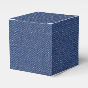 Ballotins Favoriser boîte cadeau avec jeans naturels, denim