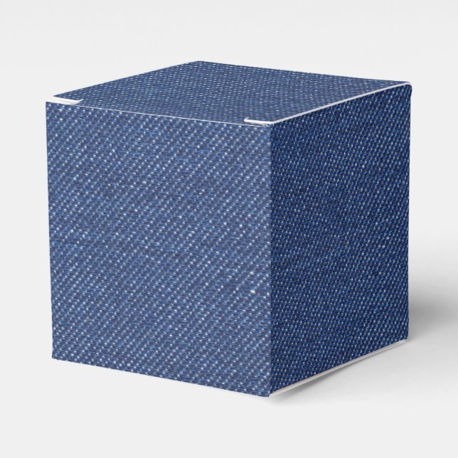 Ballotins Favoriser boîte cadeau avec jeans naturels, denim (Verso)