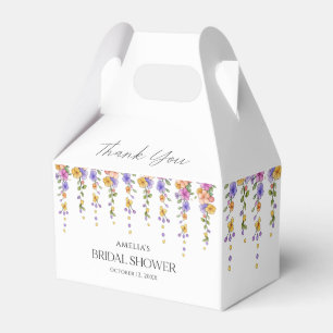 Ballotins Favors de douche de mariage floral botanique à l'a