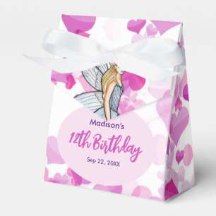 Ballotins Fée de l'anniversaire Princesse Rose Cœurs Croquis