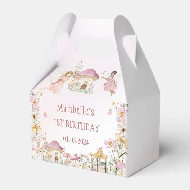 Ballotins Fée Floral Fille fête d'anniversaire (Verso)