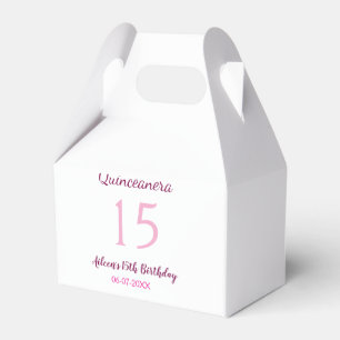 Ballotins Fée rose 15e anniversaire simple moder quinceanera