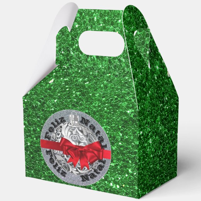 Ballotins Feliz Natal Green Silver Red Ballotin (Recto)
