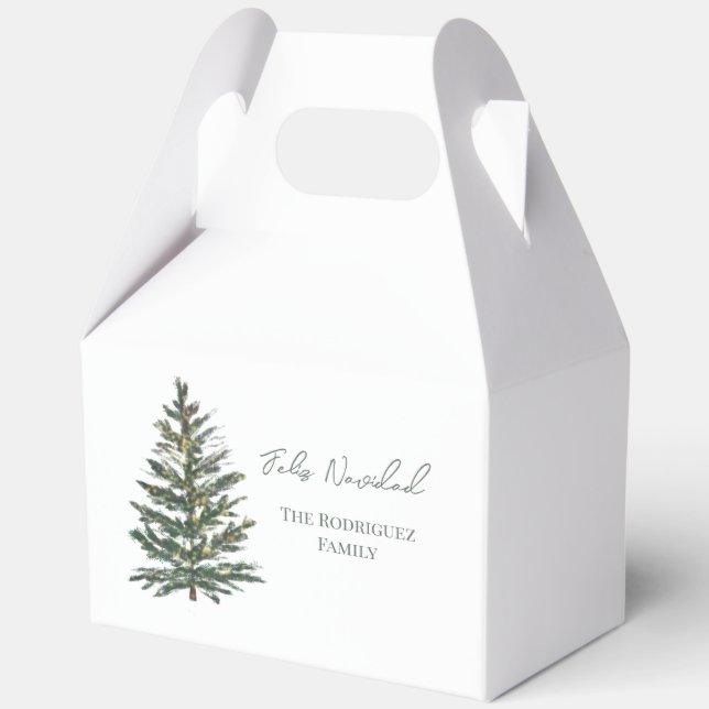 Ballotins Feliz Navidad Arbre de Noël avec lumières (Recto)
