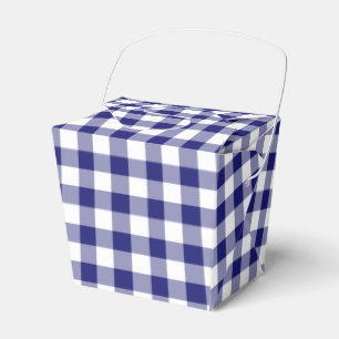 Ballotins Ferme Bleu & Blanc À damiers En vichy Motif