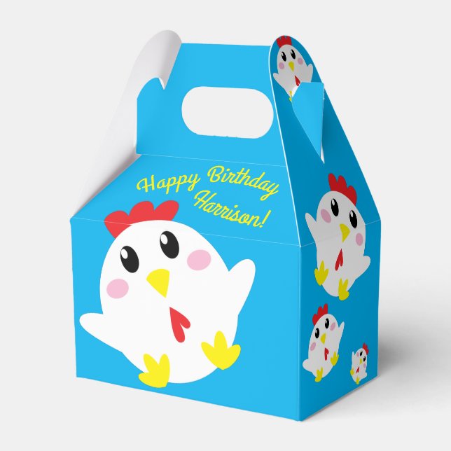 Ballotins Ferme de poulet Fête d'anniversaire Enfants (Arrière)