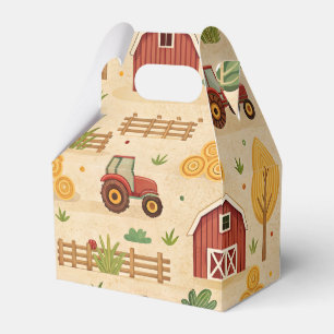 Ballotins Ferme de tracteur rouge de grange rouge