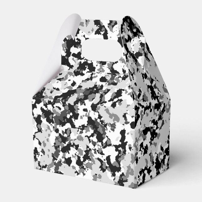 Ballotins Fête Camouflage noir gris blanc arctique (Verso)