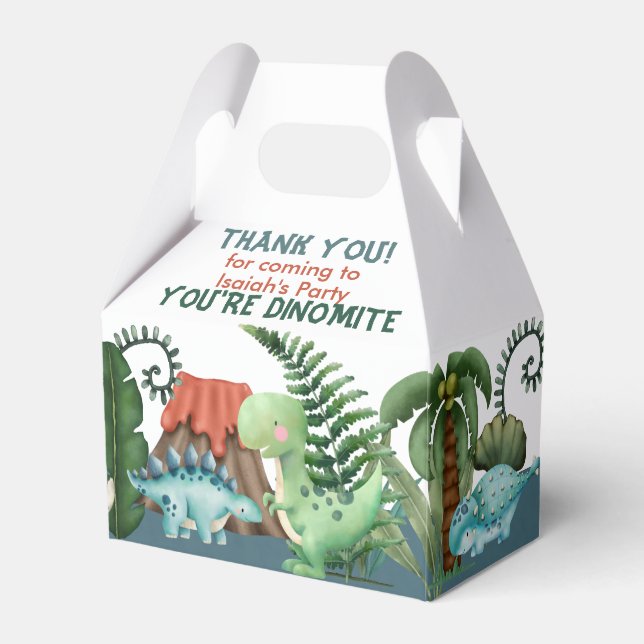 Ballotins Fête comme un anniversaire de dinosaure (Verso)