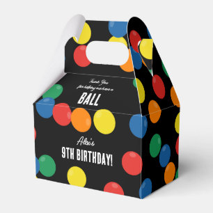 Ballotins Fête d'anniversaire à la balle colorée