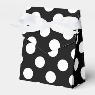Ballotins Fête d'anniversaire à pois noirs et blancs