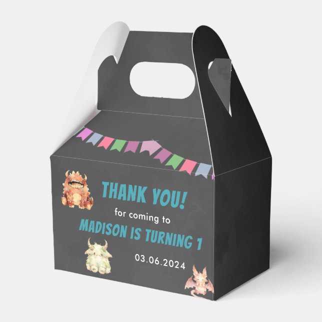 Ballotins Fête d'anniversaire à thème de Little Monster (Verso)