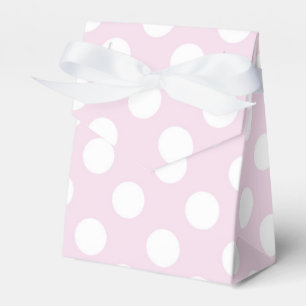 Ballotins Fête d'anniversaire bébé rose clair et blanc à poi