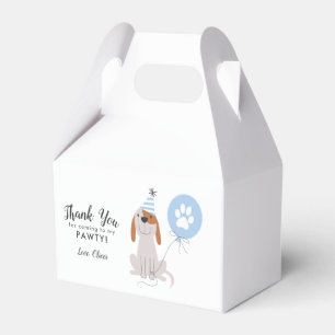 Ballotins Fête d'anniversaire bleue de Merci de chiot
