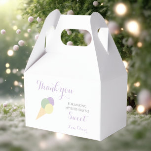 Ballotins Fête d'anniversaire colorée Scoop Pastel à la crèm