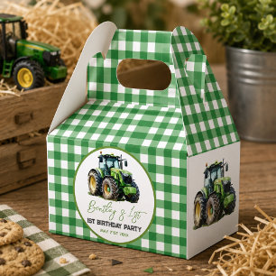 Ballotins Fête d'anniversaire de 1 an Tracteur Fun Farm