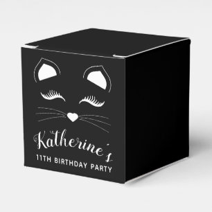 Ballotins Fête d'anniversaire de Chat noir et blanc