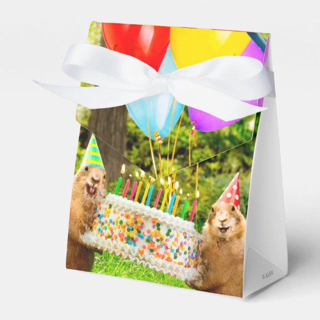 Ballotins Fête d'anniversaire de chien de prairie (Verso)