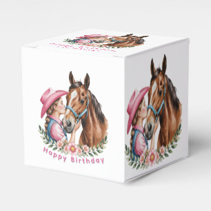 Ballotins Fête d'anniversaire de Cowgirl Rose embrassant un