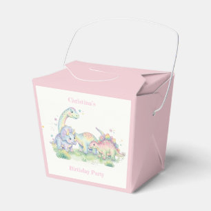 Ballotins Fête d'anniversaire de dinosaure à l'aquarelle pas